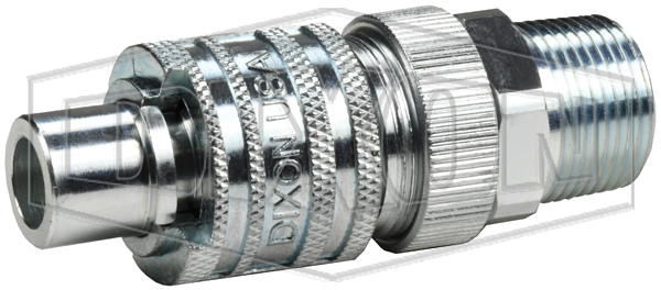 Dix-Lock™ N-Series Interchange Male Head x Male Threaded Safety-Lock End Plug